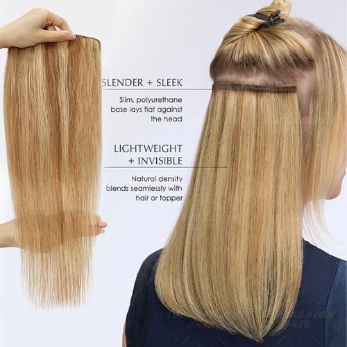 Clip in Human Hair Extensions Full Head 100% Real Remy Hair 24" 8PCS Long Ombre - Picture 5 of 103