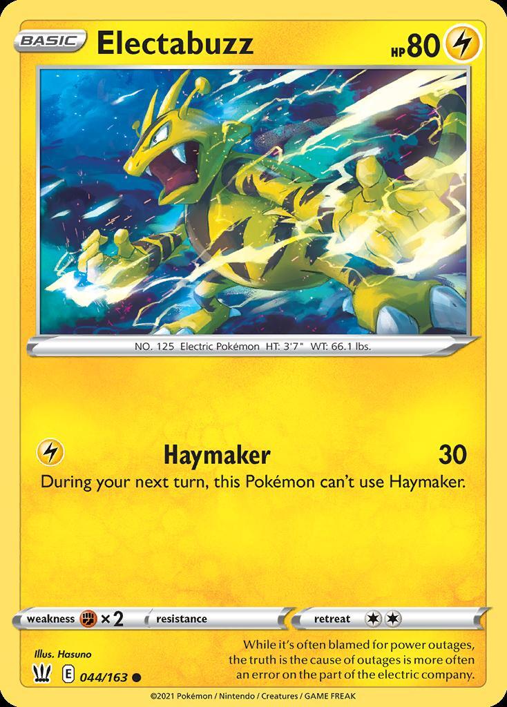 Pokemon Electabuzz (44/183) Battle Styles NM