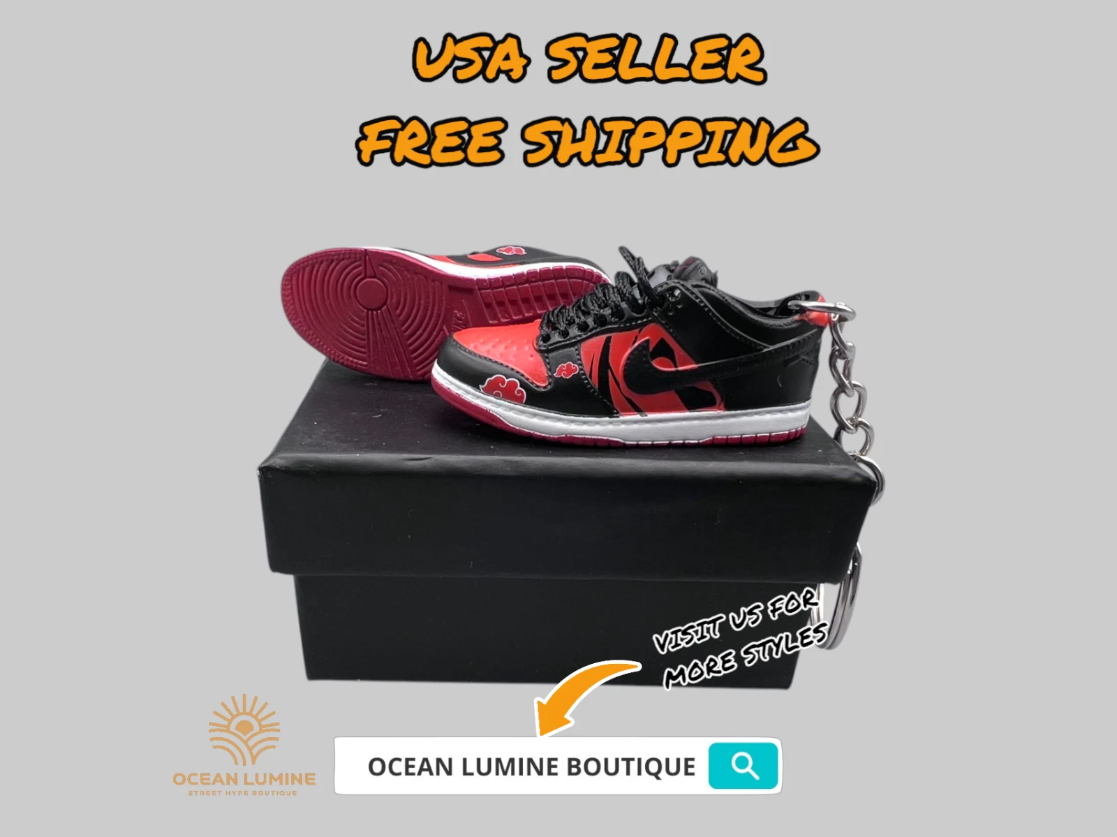 SB Dunk Low Mini Porte clés Baskets 3D, Baskets Basketball Boîte de Collection Options