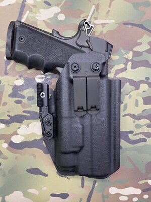 Black Kydex IWB CLAW Holster for Springfield TRP Operator 5'' Streamlight TLR-1 
