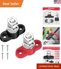 12V Battery Post Junction Block - Heavy Duty with 3/8" M10 Stud Terminal