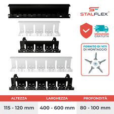 Canalina Cavi sotto Scrivania 20-60 cm Organizzatore per Gestione Cavi