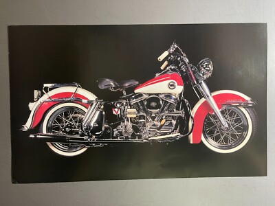 1958 Harley Davidson FLH Duo Guide Motorcycle Print RARE