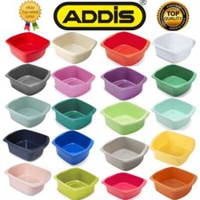 Addis 9.5L Plastic Washing Up Bowl Large Rectangular Kitchen Basin Sink Bowl