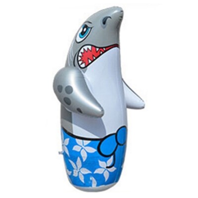 INTEX SHARK INFLATABLE BLOW UP 3D BOP PUNCH PUNCHING BOXING BAG
