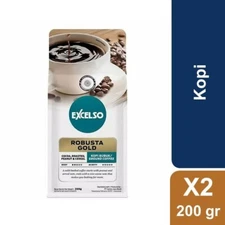2 Pcs Kapal Api Excelso Arabica Gold Coffee @200 Gram Coffee Powder Brew Coffee