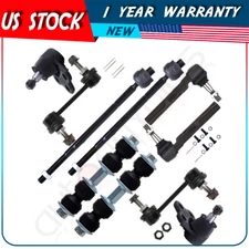 For 2002-2007 Buick Rendezvous 10Pcs Ball Joints Steering Sway Bar Tie Rod End