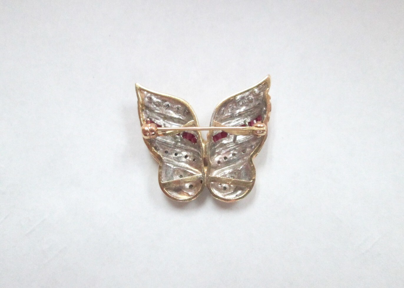 large Stunning Solid 14K Yellow Gold Diamond Ruby… - image 13