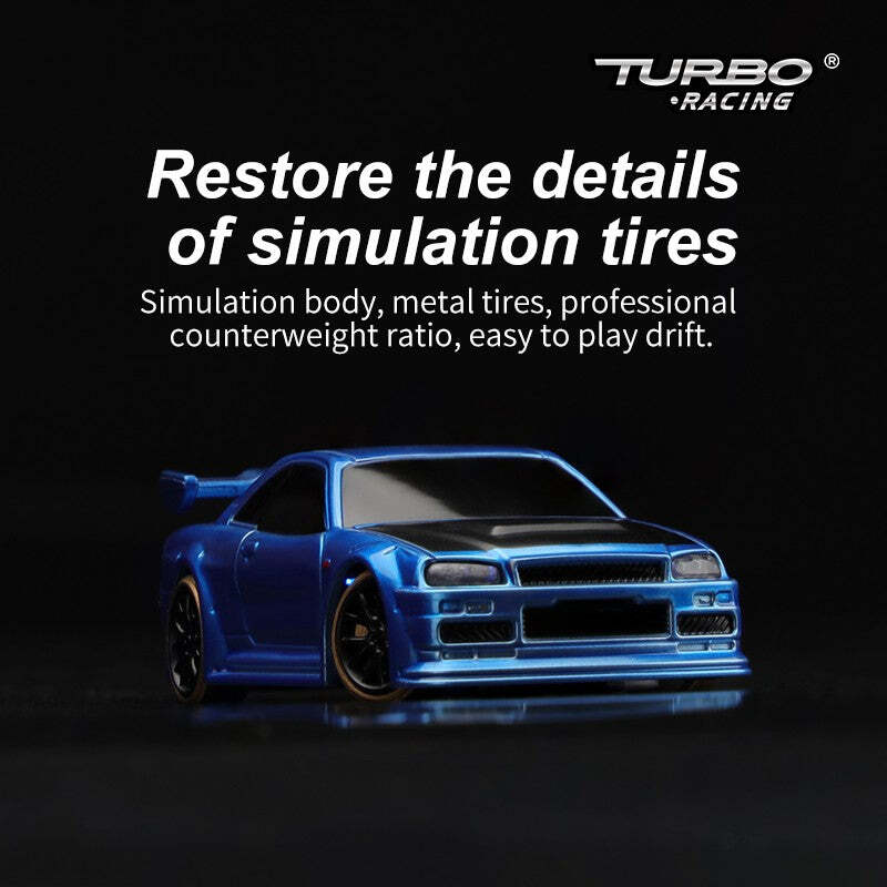 Turbo Racing C64 1:76 Drift Car - BLUE | eBay