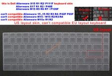Keyboard Cover Skin For Dell Alienware X15 R1 R2,X17 R1 R2 P48E,M15 R5R6R7 P109F