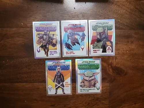 2022 Topps Chrom Mandalorianisches Comicbuch Kunstwerk Karten Abdeckungen Komplettset!