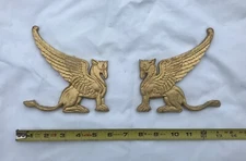 acient Roman Greek Griffen Griffin decoration helmet breastplate armor cold cast