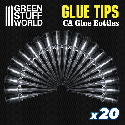 20x exakten Superkleber SPITZEN Präzisionsspitzen - Super Glue Klebstoffsptizen