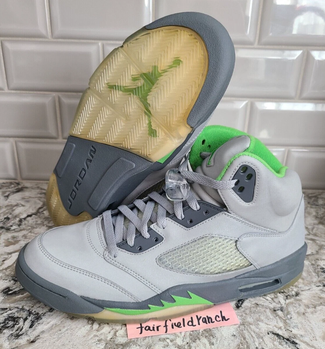 Nike JORDAN 5 RETRO GREEN BEAN  136027-031 mens 11