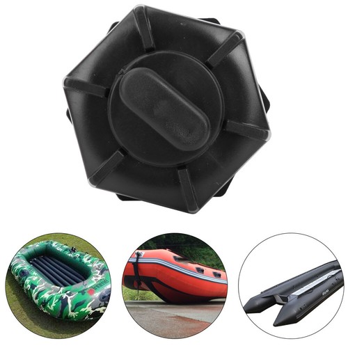 PVC Black Drain Valve For Inflatable Boats Fishing Boat Kayak Accessory CW - Picture 7 of 9