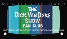 THE DICK VAN DYKE FAN CLUB MEMBERSHIP CARD - VINTAGE FANTASY