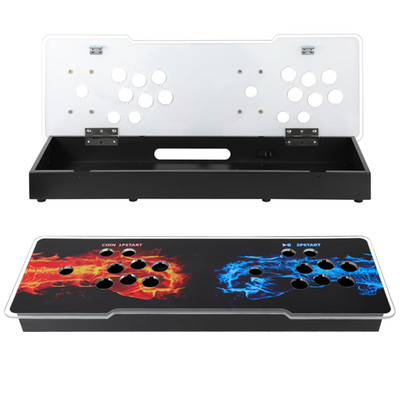Umierke Sturdy Diy Arcade Console Kit - Metal Base And Acrylic Panel 2 Player