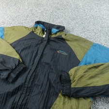 VTG Givenchy Jacket Mens XL Colorblock Nylon Windbreaker Aviator Bomber Coat 90s