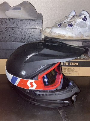 #ad Matt black heartland Honda dirt bike motocross helmet size medium $75.00