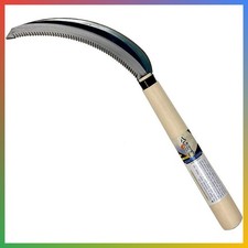 Serrated Sickle Garden Tool Japanese Weeding Knife Grass Cutter 155mm Carbon Ste