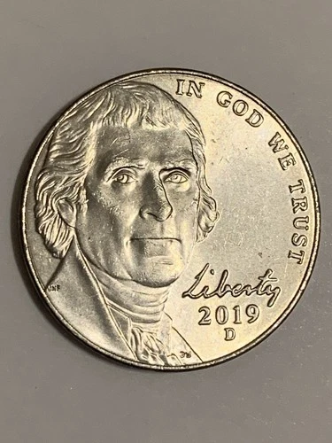 2019-D Jefferson Nickel — photo from the most recent tracked eBay sale