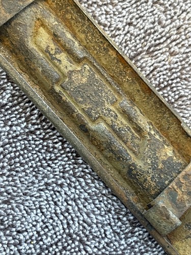 1955-1959 Chevrolet truck radio delete plate ** RUST** - Picture 11 of 12