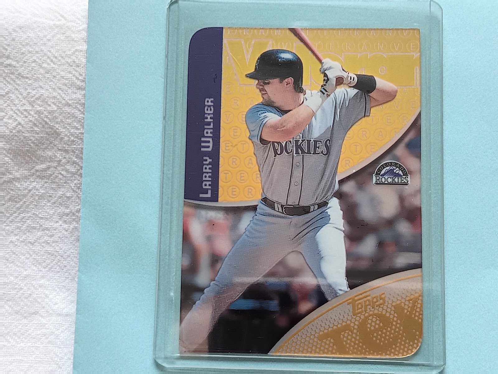 2000 Topps Tek Gold Die-Cut Larry Walker !RARE! Pattern 23-14, Ser.# 2/10