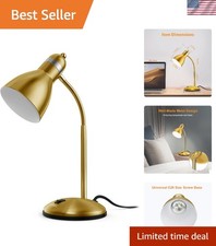 Stylish Eye-Caring Desk Lamp with Gooseneck Design - Perfect for Home Office