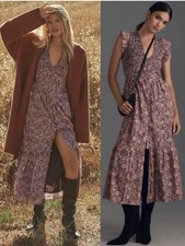 Anthropologie The Peregrine Midi Dress Size 2X