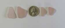 California Sea Beach Glass Frosted Surf Tumbled 4 Pc. Pink