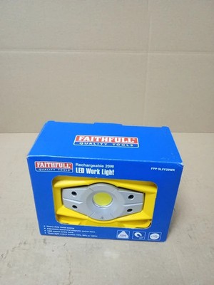 Faithfull Wiederaufladbare LED Arbeitsleuchte Notleuchte Powerbank Funktion Neu