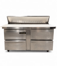 Continental Refrigerator SW60-N-16C-D 60 4 Drawer Sandwich Prep Table Used 