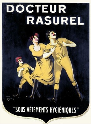 Docteur Rasurel Sous Vetements Hygieniques Poster - Gougeon c1920s 24x32   