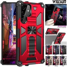 For Samsung Galaxy S26 S25 S24 S23 FE S22 S21 Ultra Case Shockproof Stand Cover