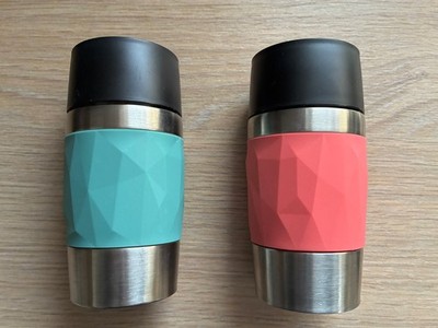 Emsa Thermobecher Compact 300 ml Kaffeebecher  Warm Kalt Dicht 2 Stück 