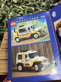 VTG 90&rsquo;s Lego Model Team Custom Rally Van Box  & Instruction Booklet Only (5550)