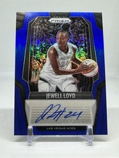 2025 Panini WNBA Prizm Jewell Loyd Blue Auto #/75 Aces