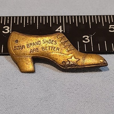 Star Brand Shoes Are Better Vintage Pin Tag Advertisement (A)