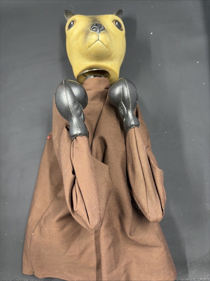Vintage Boxing Kangaroo Hand Puppet Working Kitsch Oddities Novelty Toy Retro