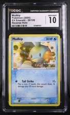 Mudkip 56/106 CGC 10 Reverse Holo EX Emerald Pokemon Card