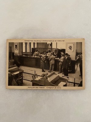 Alte TABAK Reklame AK Kolonialausstellung 1931 Tabakpavillon
