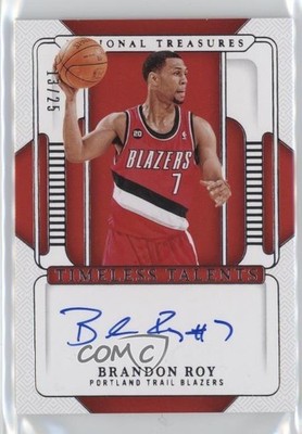 2024-25 National Treasures Timeless Talents Signatures /25 Brandon Roy Auto n6t