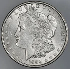 1889-P  $1  MORGAN SILVER DOLLAR  AU DETAILS  "LIGHTLY CLEANED"  (260615-034)