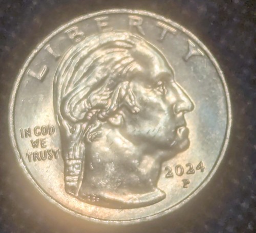 2024 "P" Zitkala-Sa Washington Quarter Error Coin 'In Cod We Trust'