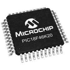 2PC MICROCHIP TECHNOLOGY INC PIC18F46K20-I/PT 44-Pin, 64KB, Flash, 3968bytes-RA