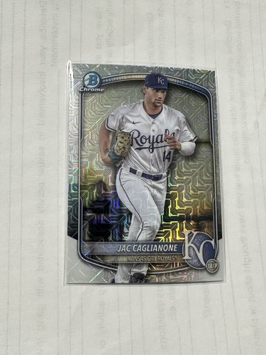 Jac Caglianone 2025 Bowman Chrome Mega Prospect Mojo Refractor #BCP-103 Royals