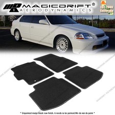 For 96-00 Honda Civic Oe Fitment Black Nylon Floor Mats Carpets Liner 4pcs Set