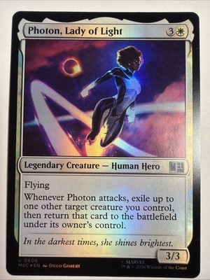 NM Foil Photon, Lady of Light, MTG, Super Heroes, Magic the Gathering, 606