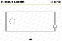 Glyco Pleuellager 71-3613/6 0.25Mm