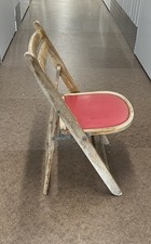 Retro 1950s Folding Wooden Chair 